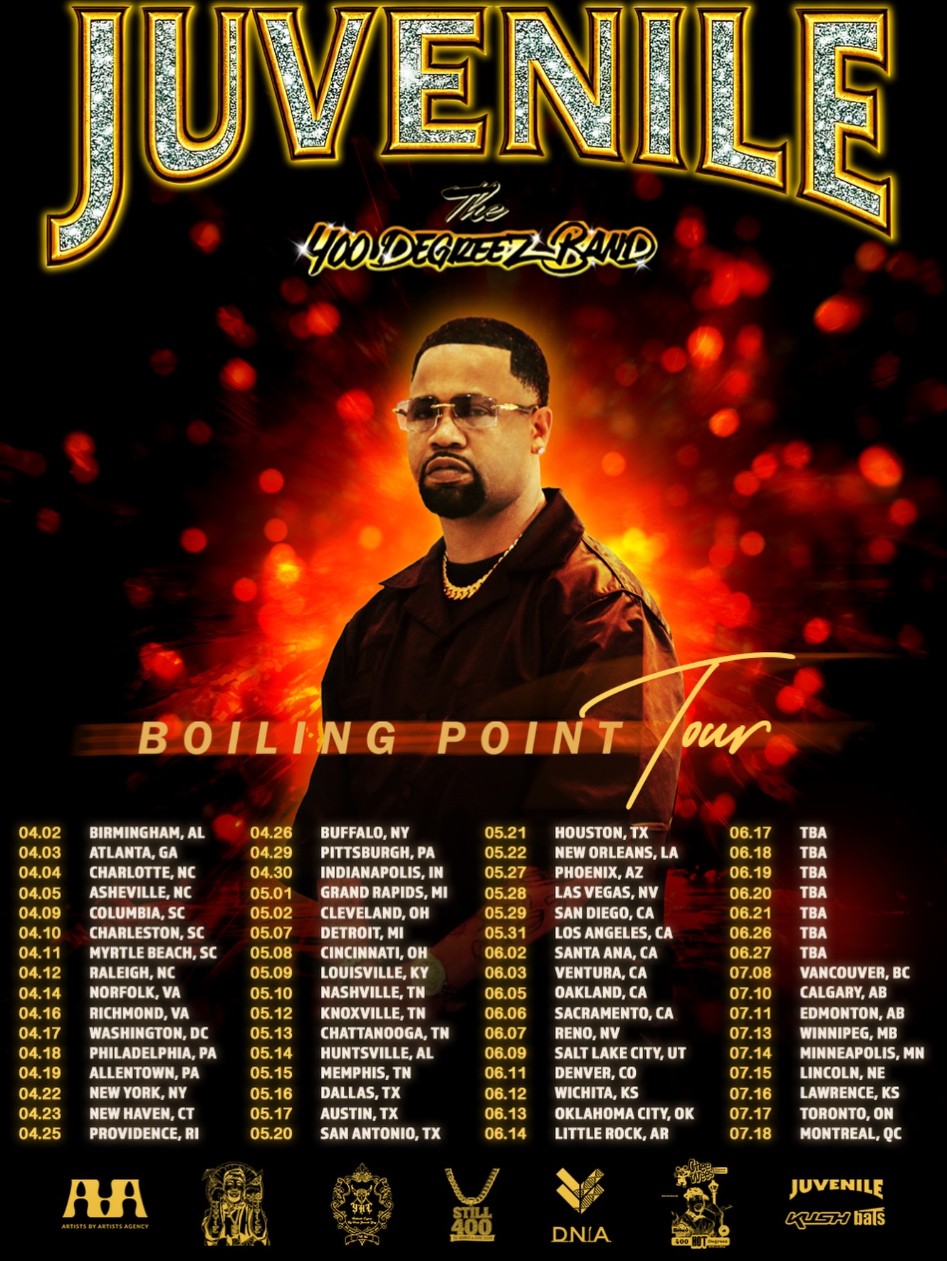 Juvenile Boiling Point Tour Poster 2026
